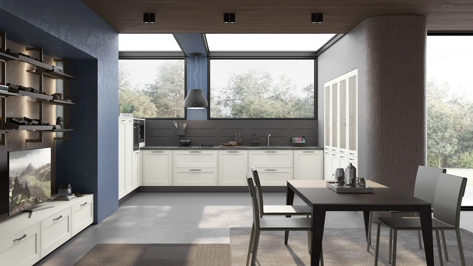 Iris - The Modern Twist - A traditional kitchen with a modern twist, the fra...
