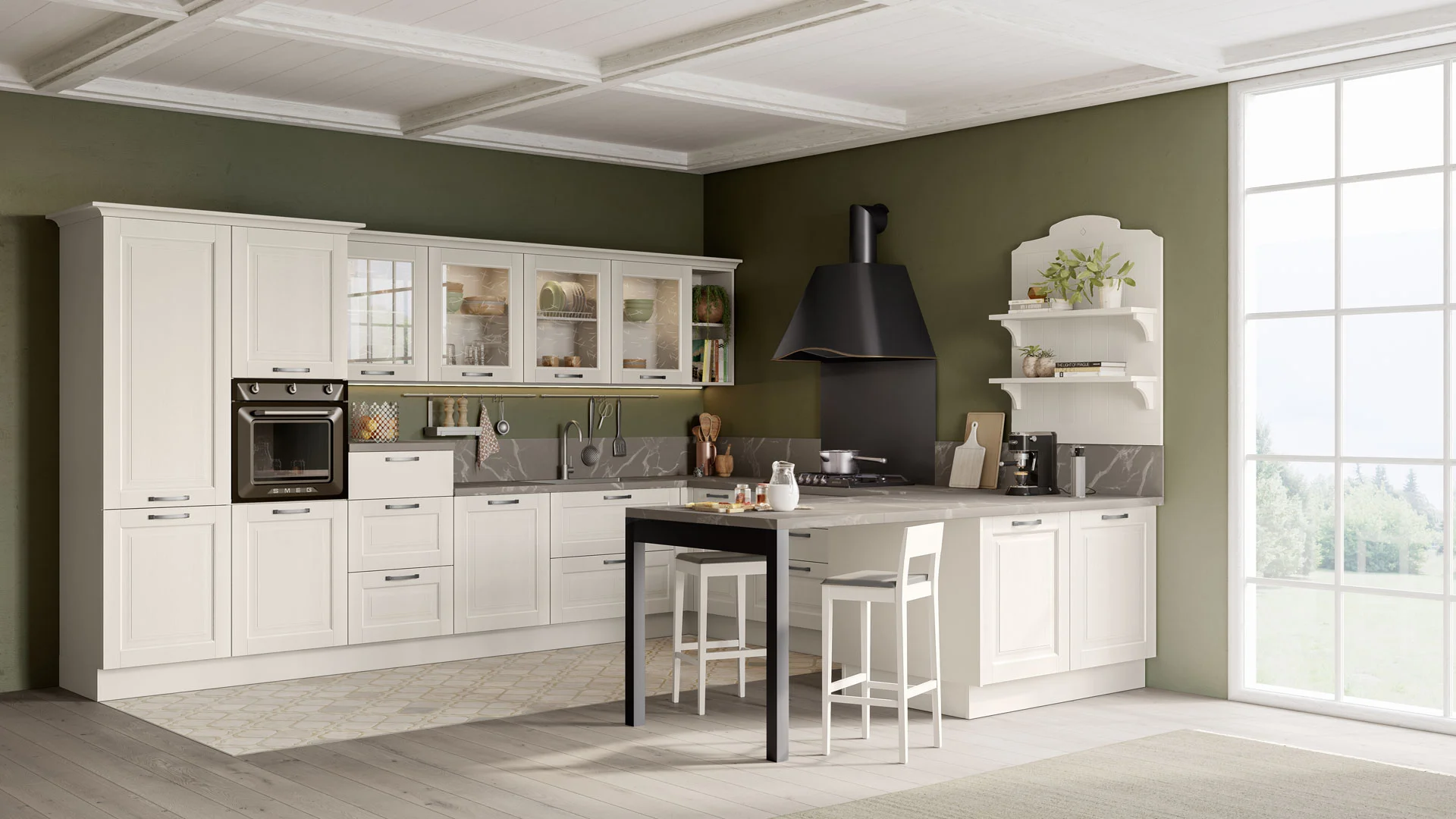 Oprah - ultra-modern functionality Kitchen - A perfect balance between the style of yesteryear ...