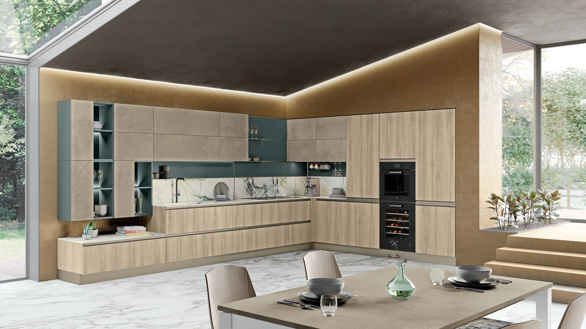 Tablet - Elegant, minimalist and functional Kitchen - Elegant, minimalist and functional. Presenting Tab...