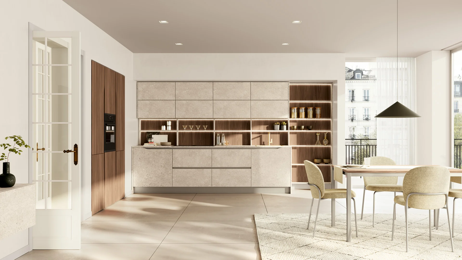 Maxima - Elegance and formal rigor Kitchen - Maxima interprets the present with elegance and fo...